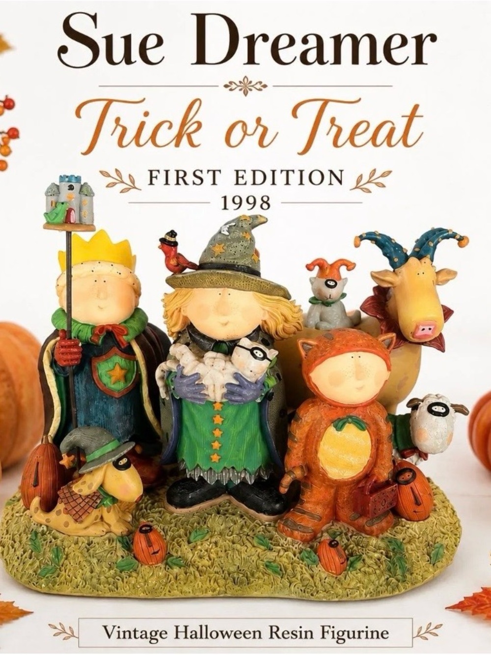 Trick or Treat Halloween Figurine - sue dreamer